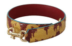 Dolce & Gabbana Yellow Red Leather Gold Tone Shoulder Strap - Zeiniez
