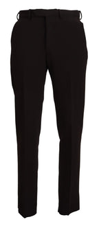 BENCIVENGA Brown Straight Fit Formal Men Pants - Zeiniez