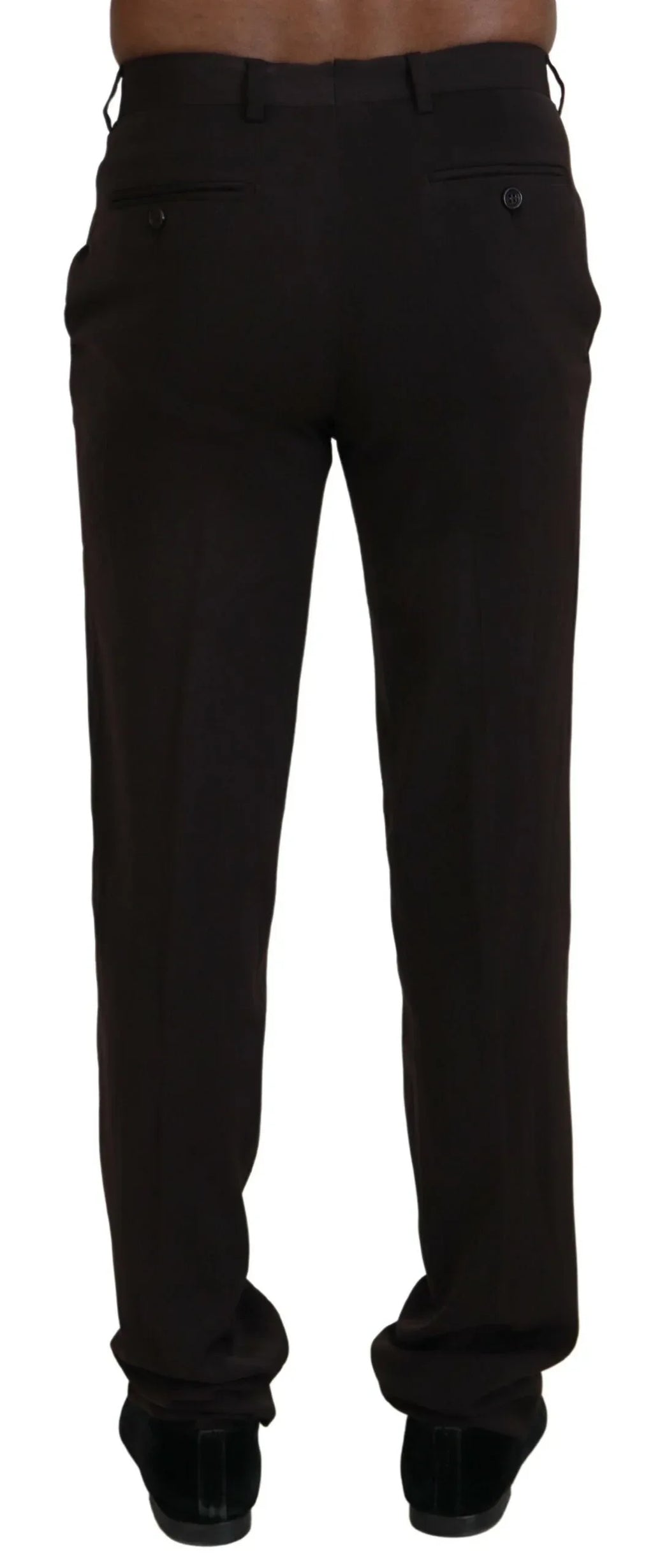 BENCIVENGA Brown Straight Fit Formal Men Pants - Zeiniez