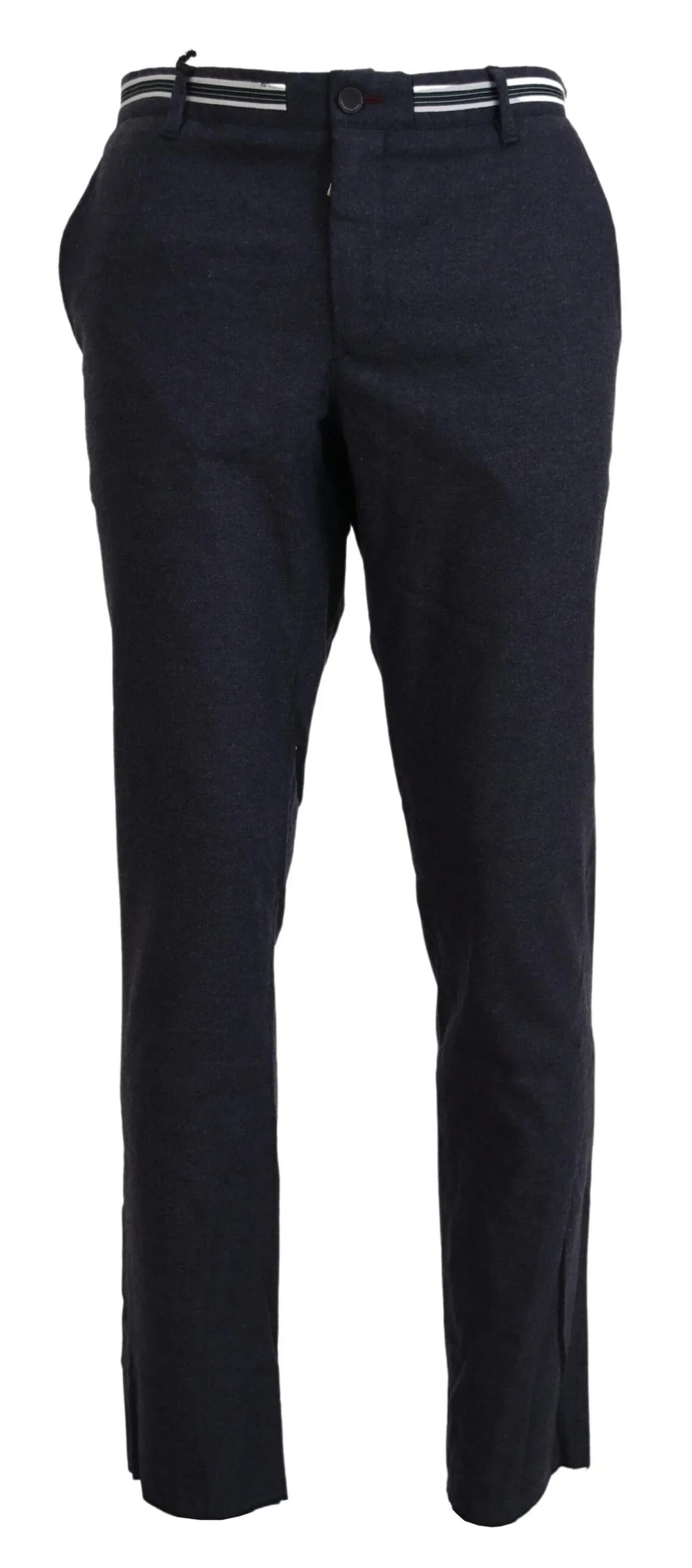 Domenico Tagliente Black Polyester Tapered Dress Pants - Zeiniez