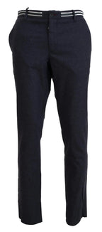 Domenico Tagliente Black Polyester Tapered Dress Pants - Zeiniez