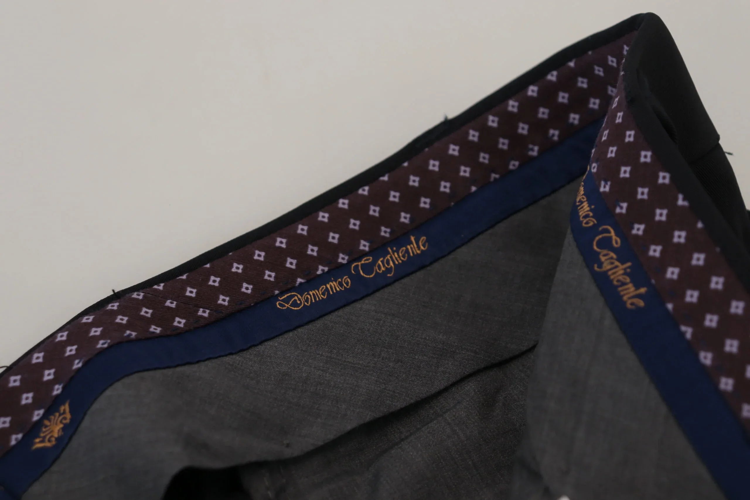 Domenico Tagliente Black Polyester Tapered Dress Pants - Zeiniez