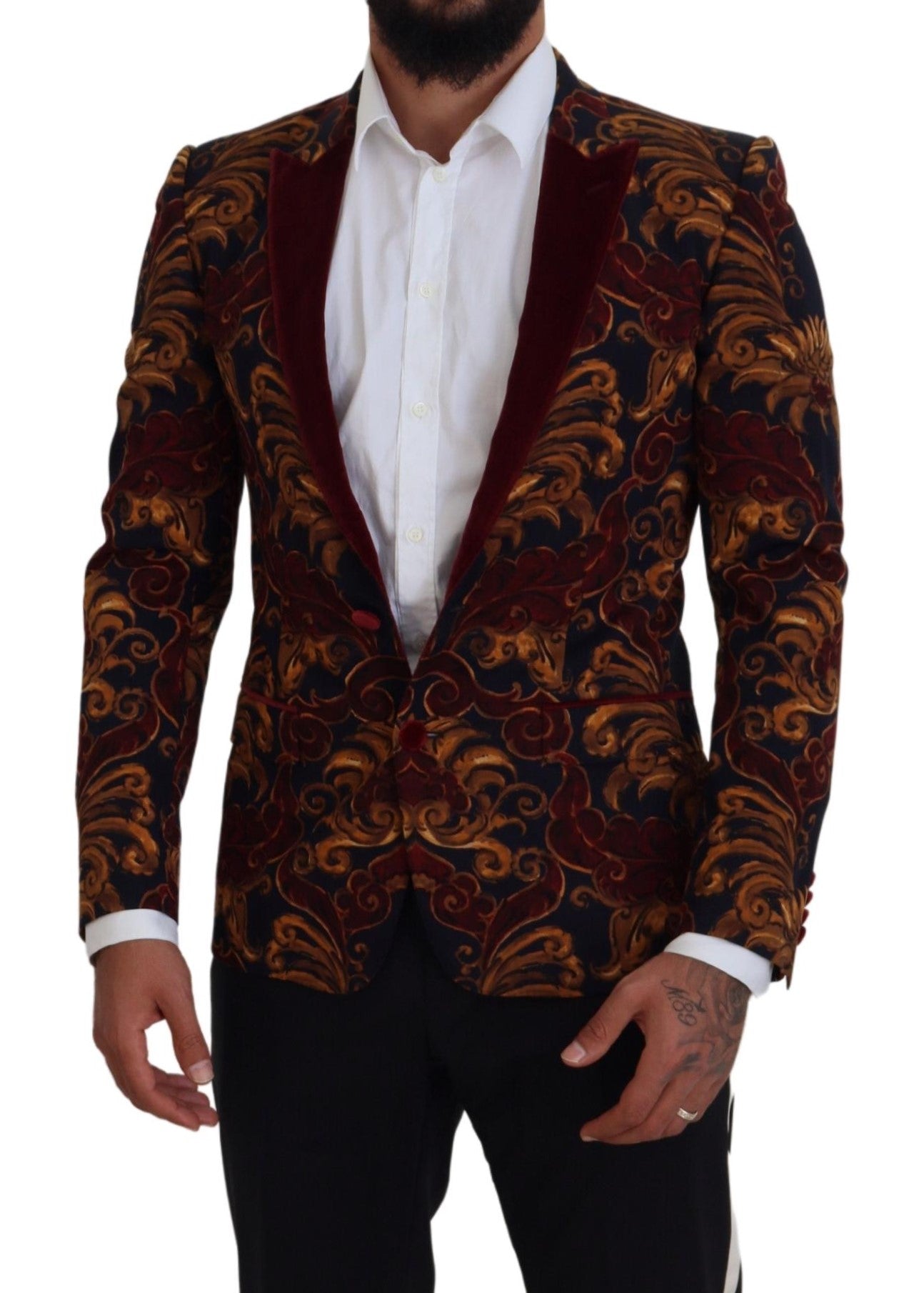 Dolce & Gabbana Multicolor Floral Single Breasted Martini Blazer - Zeiniez