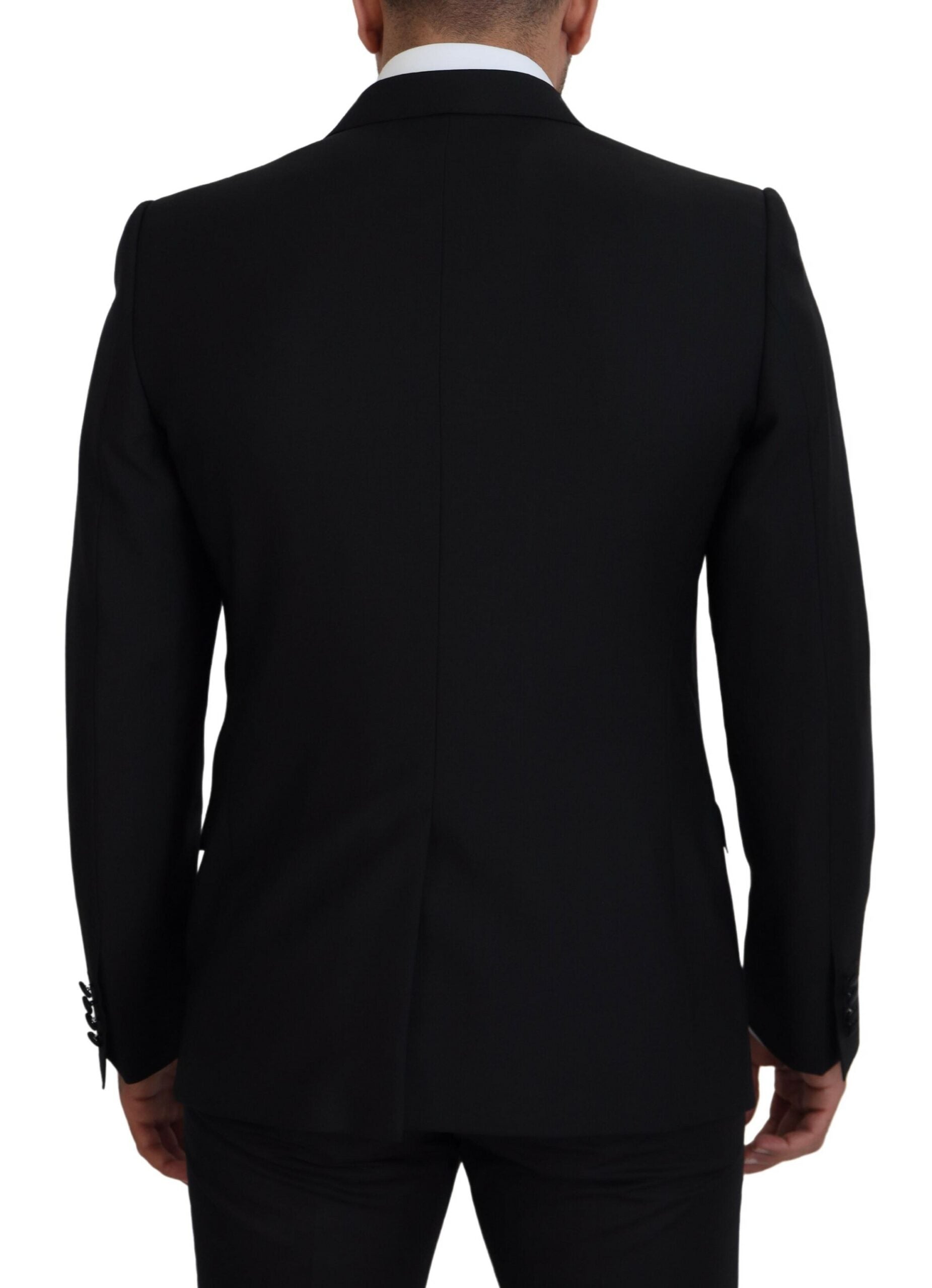 Dolce & Gabbana Black Slim Fit Formal Martini Blazer - Zeiniez