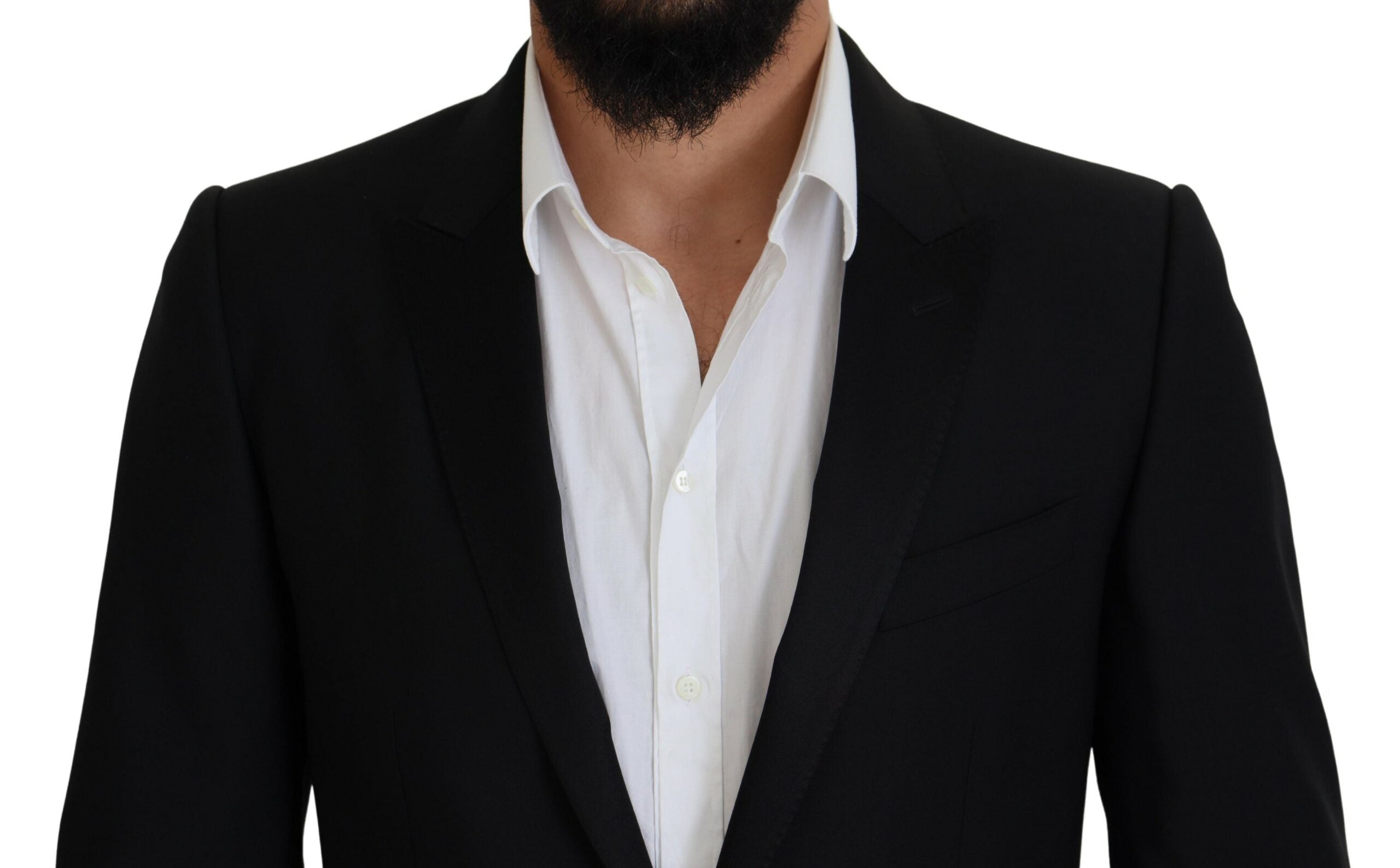 Dolce & Gabbana Black Slim Fit Formal Martini Blazer - Zeiniez