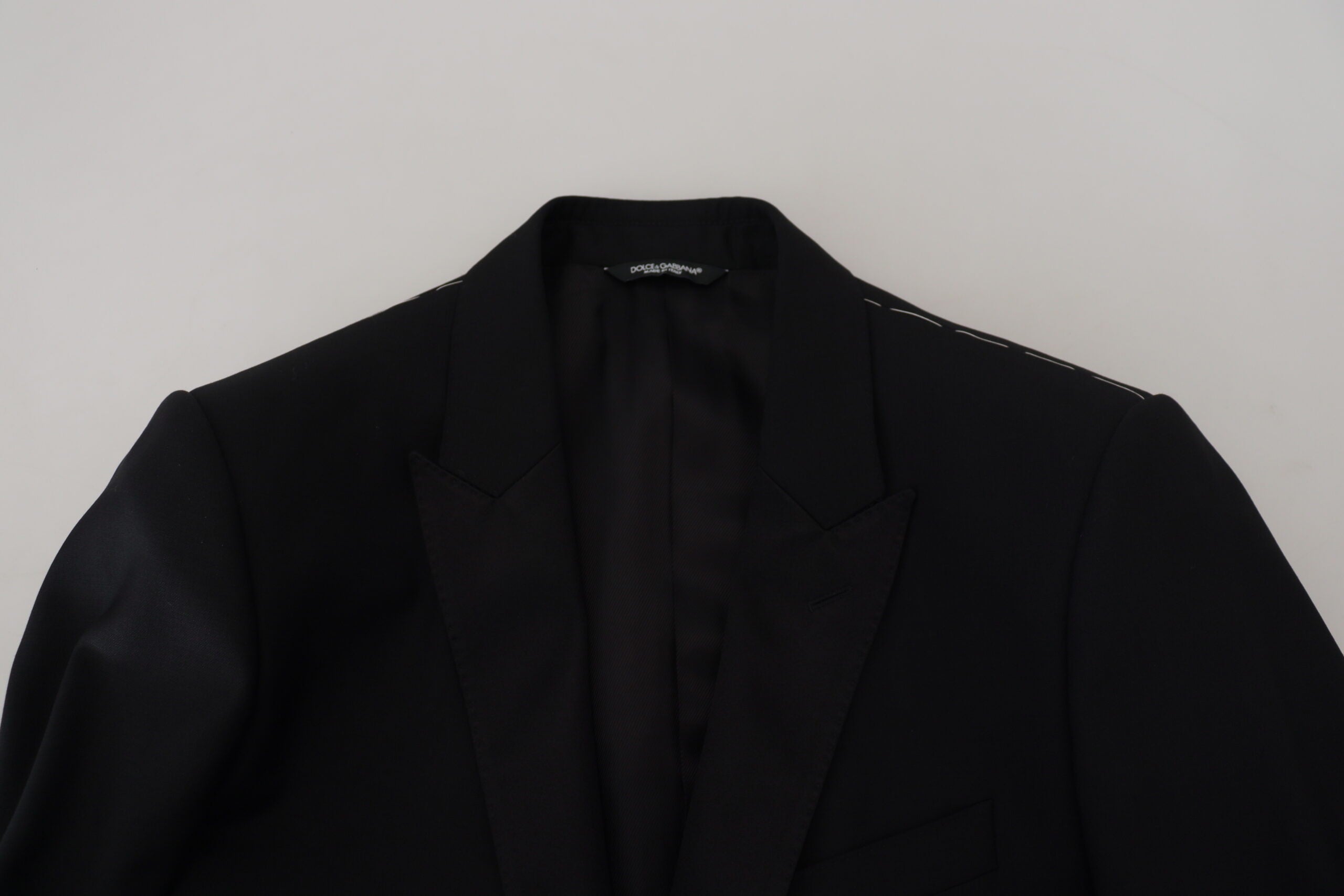 Dolce & Gabbana Black Slim Fit Formal Martini Blazer - Zeiniez