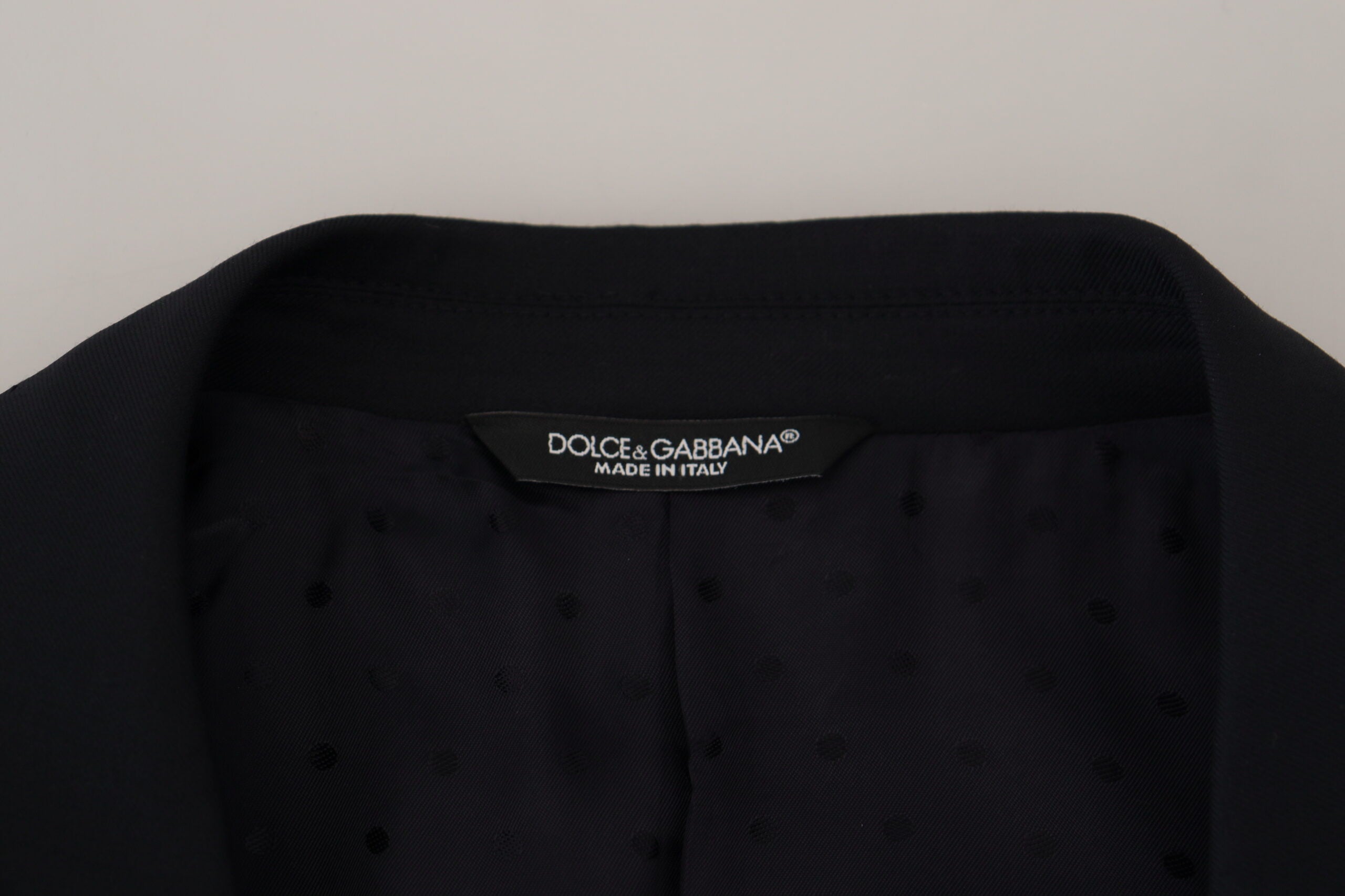Dolce & Gabbana Dark Blue Wool Formal Sicilia Blazer - Zeiniez