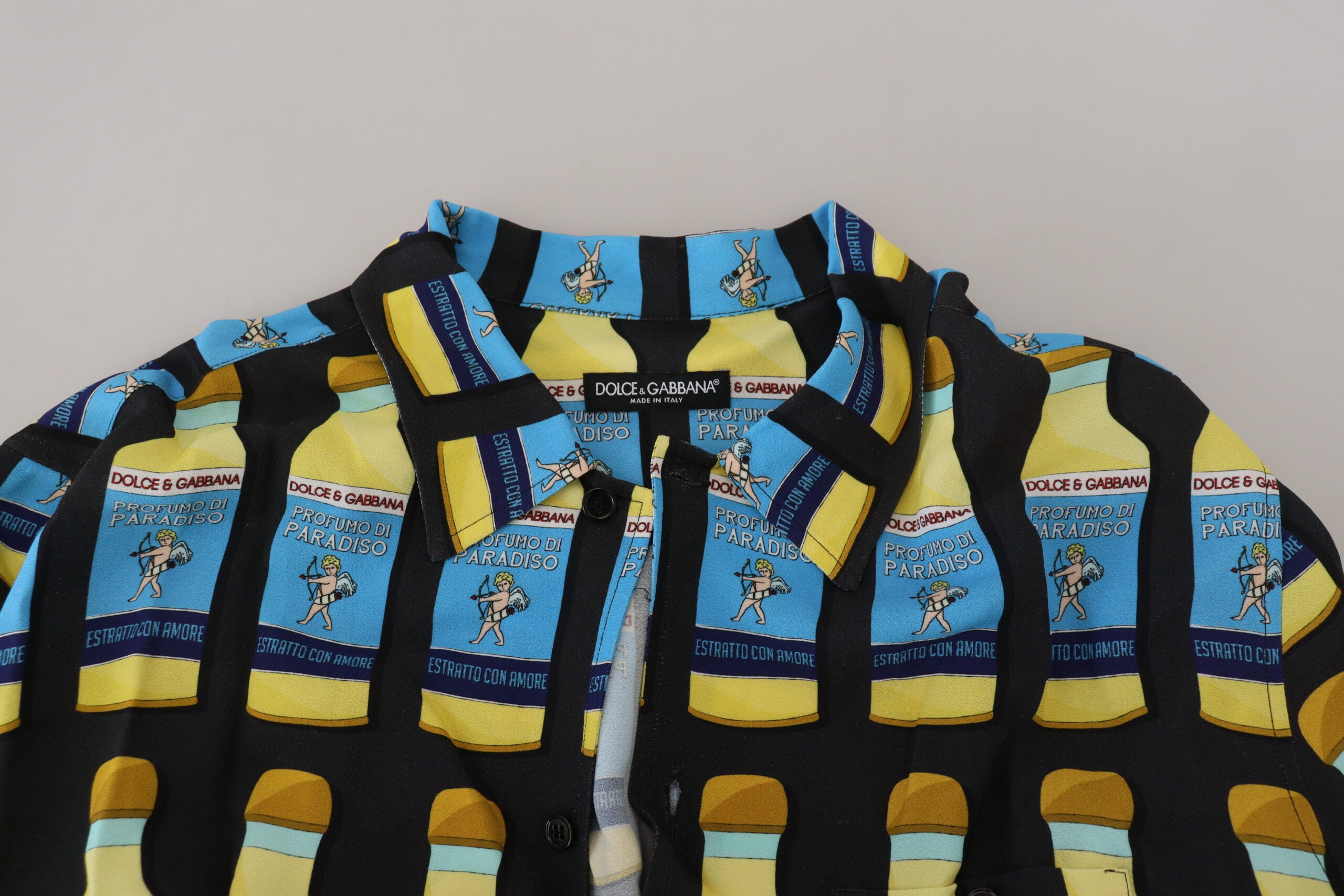 Dolce & Gabbana Multicolor Printed Viscose Casual Shirt - Zeiniez