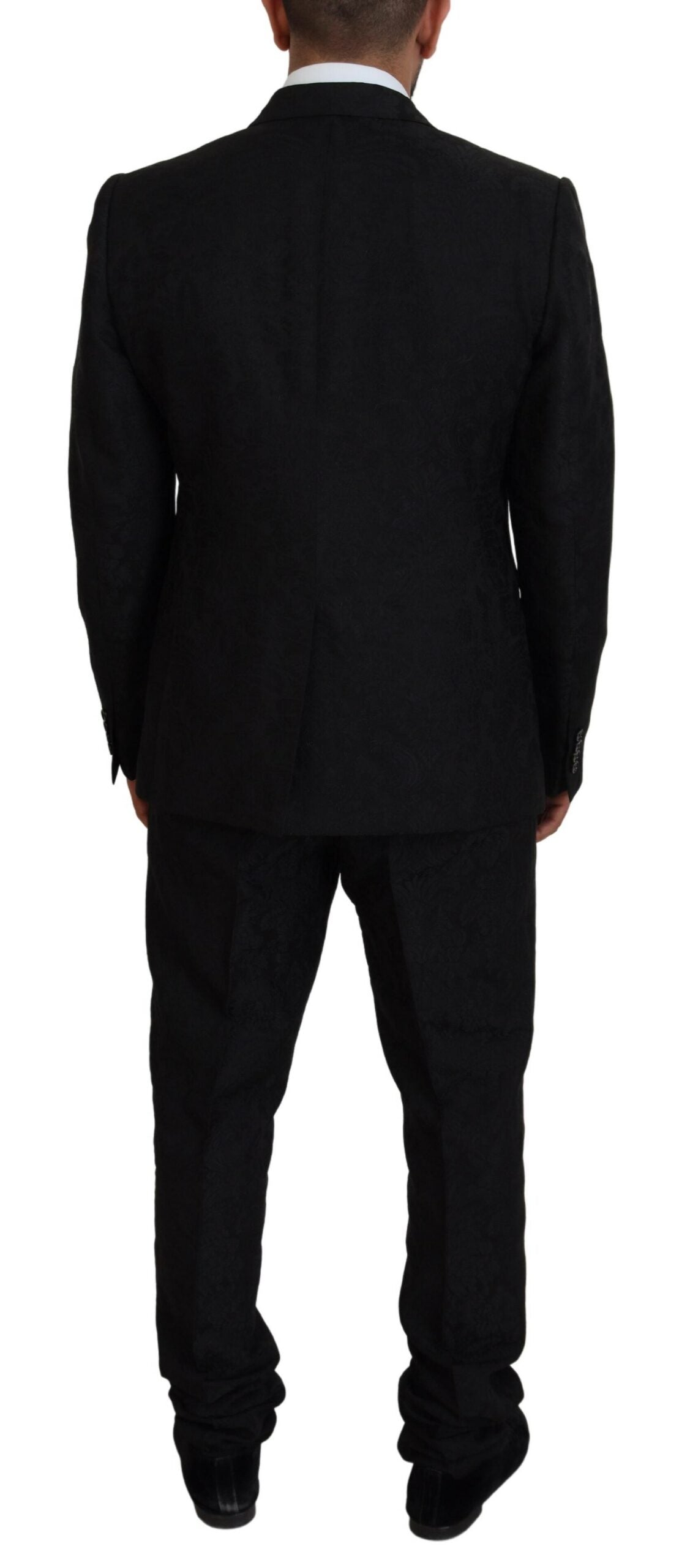 Dolce & Gabbana Black Single Breasted 2 Piece MARTINI Suit - Zeiniez