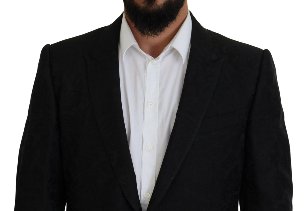 Dolce & Gabbana Black Single Breasted 2 Piece MARTINI Suit - Zeiniez