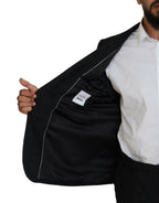 Dolce & Gabbana Black Single Breasted 2 Piece MARTINI Suit - Zeiniez