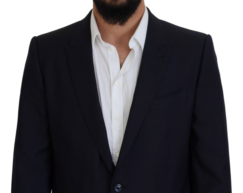 Dolce & Gabbana Blue Single Breasted 2 Piece MARTINI Suit - Zeiniez