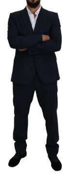 Dolce & Gabbana Blue Single Breasted 2 Piece MARTINI Suit - Zeiniez