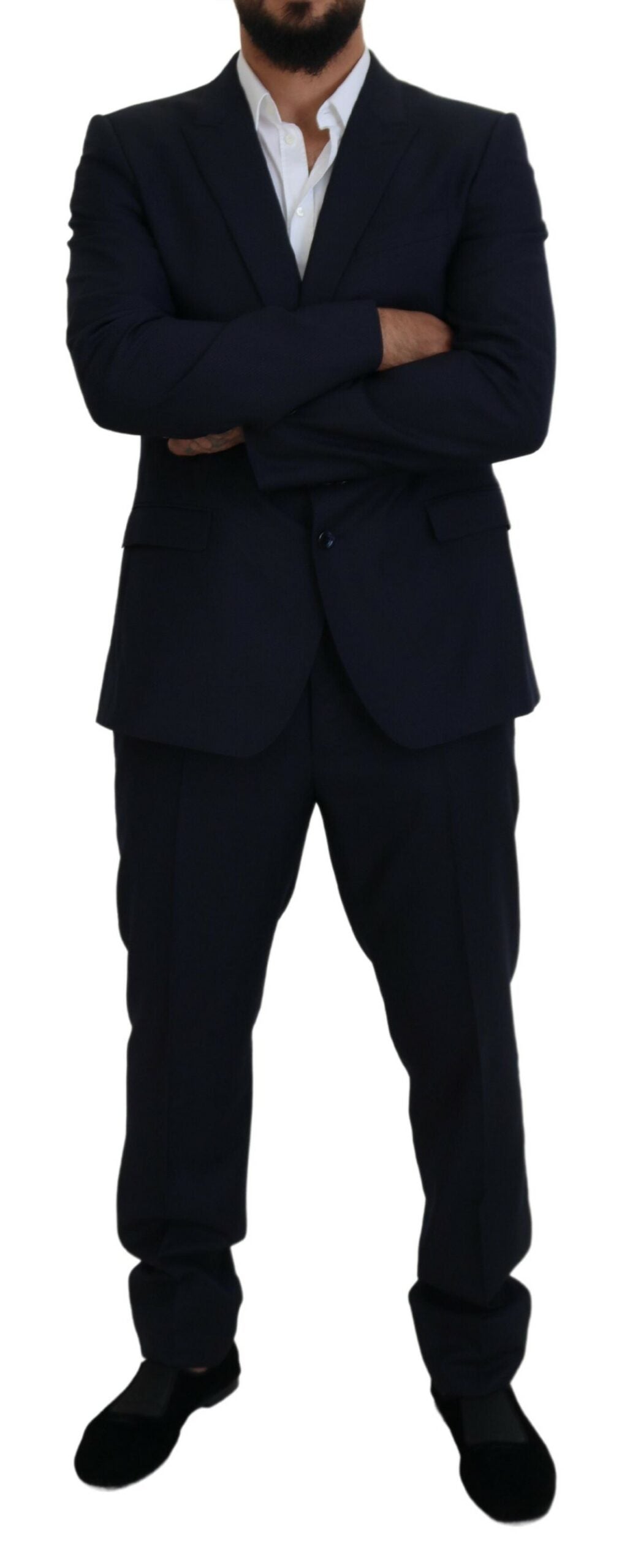 Dolce & Gabbana Blue Single Breasted 2 Piece MARTINI Suit - Zeiniez