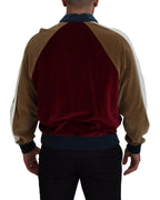 Dolce & Gabbana Multicolor Cotton Collared Pullover Sweater - Zeiniez