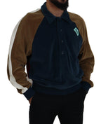 Dolce & Gabbana Multicolor Cotton Collared Pullover Sweater - Zeiniez