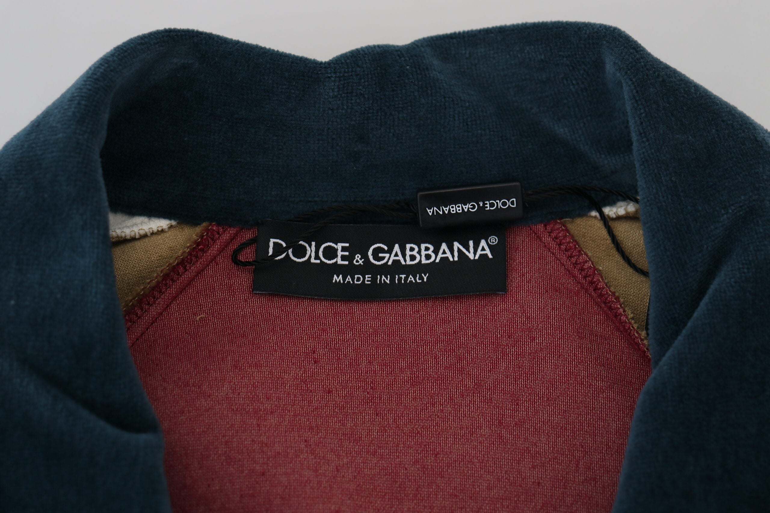 Dolce & Gabbana Multicolor Cotton Collared Pullover Sweater - Zeiniez