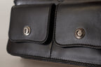 Dolce & Gabbana Black Leather Wristlet Mini Bag Card Bill Wallet - Zeiniez