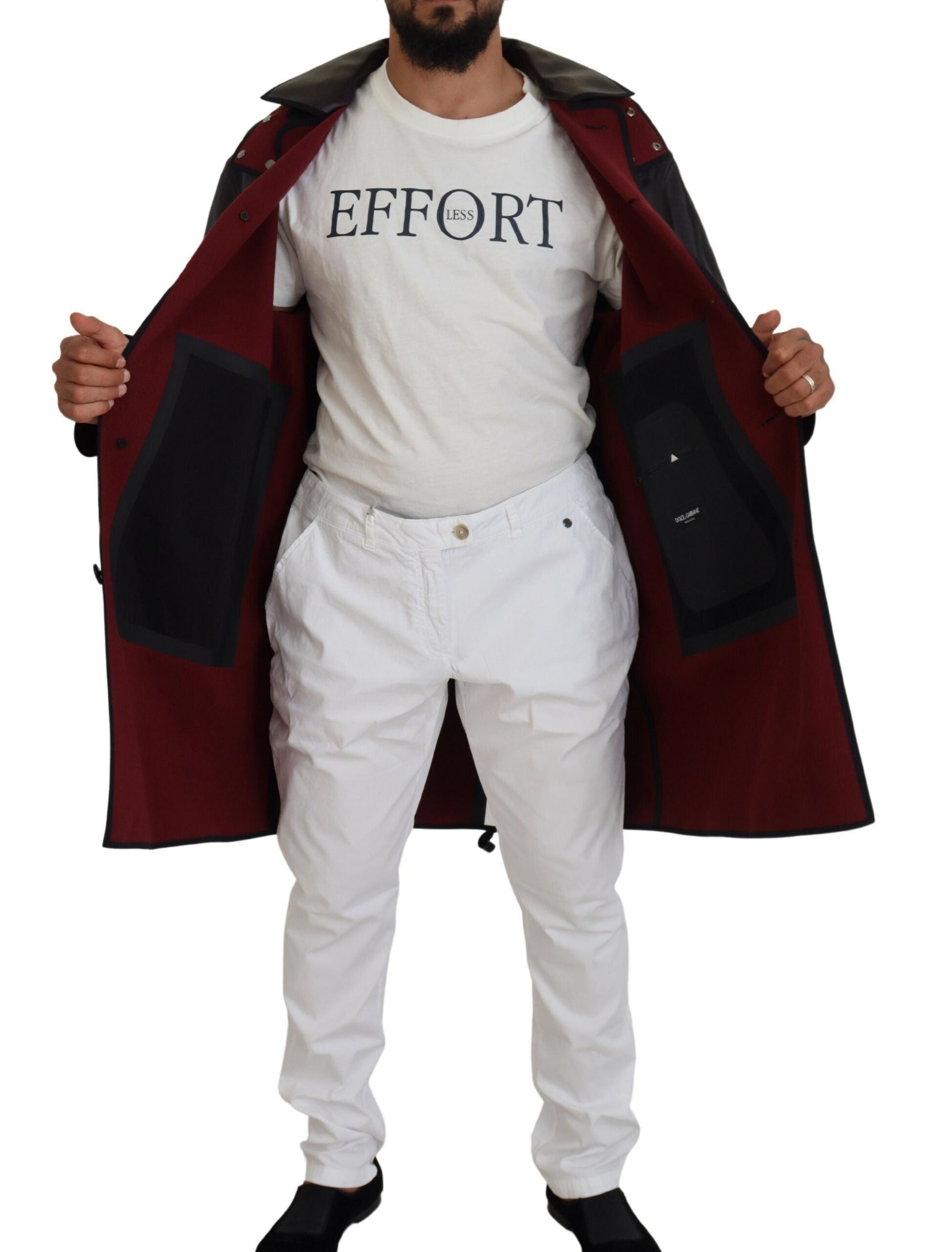 Dolce & Gabbana Black Trench Hooded Parka Cotton Jacket - Zeiniez