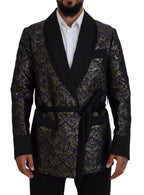Dolce & Gabbana Gold Purple Baroque Jacket Blazer Robe - Zeiniez
