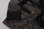 Dolce & Gabbana Gold Purple Baroque Jacket Blazer Robe - Zeiniez