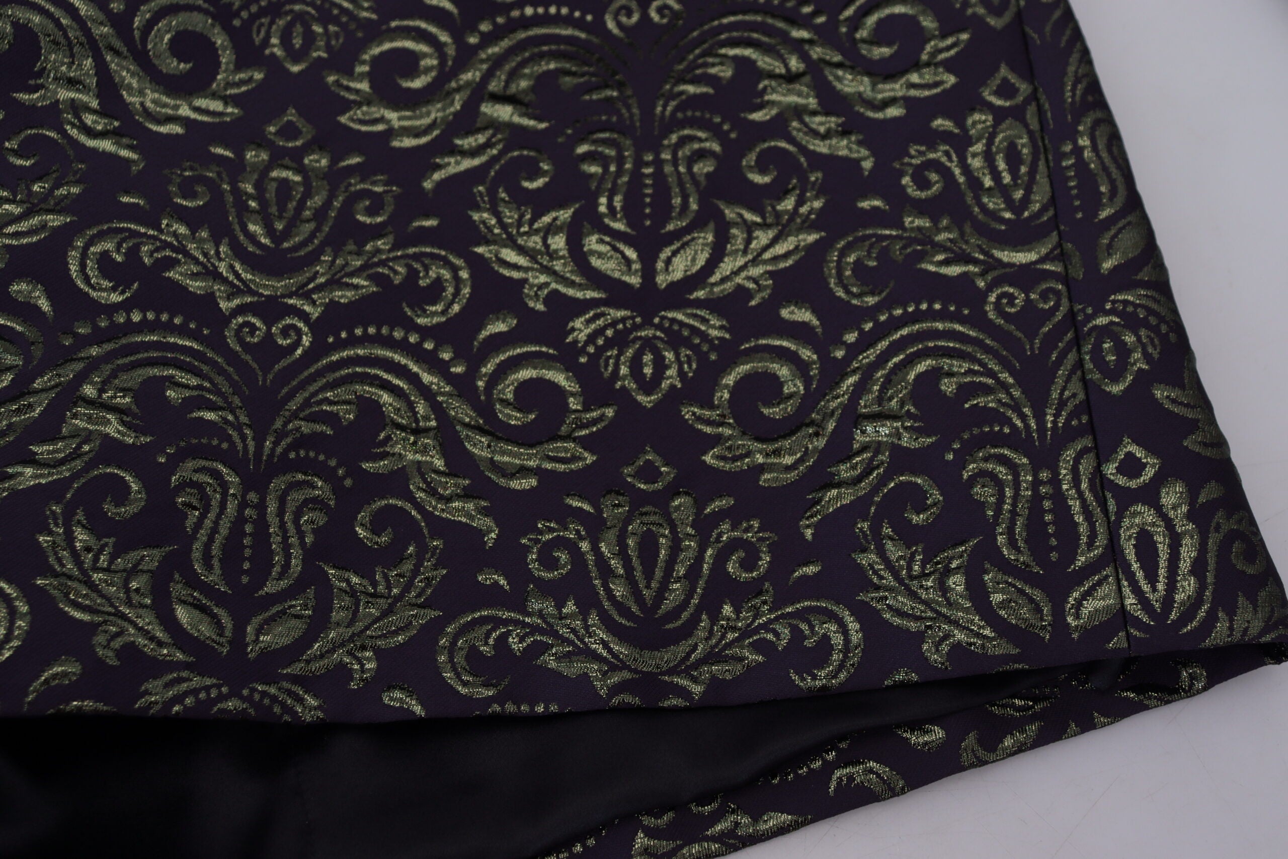 Dolce & Gabbana Gold Purple Baroque Jacket Blazer Robe - Zeiniez