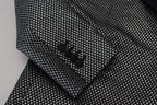 Dolce & Gabbana Black Silver Jacquard Slim Fit Jacket Blazer - Zeiniez
