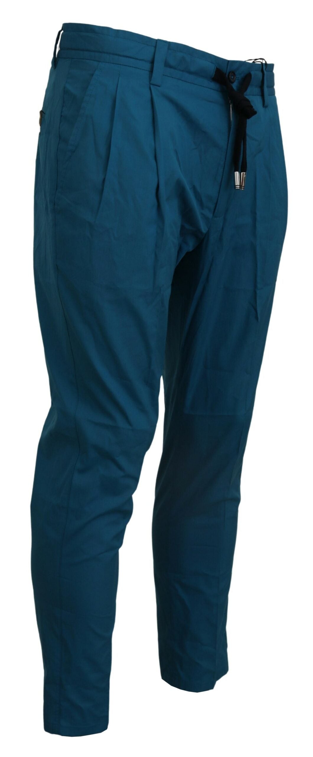 Dolce & Gabbana Blue Cotton Chinos Trousers Pants - Zeiniez
