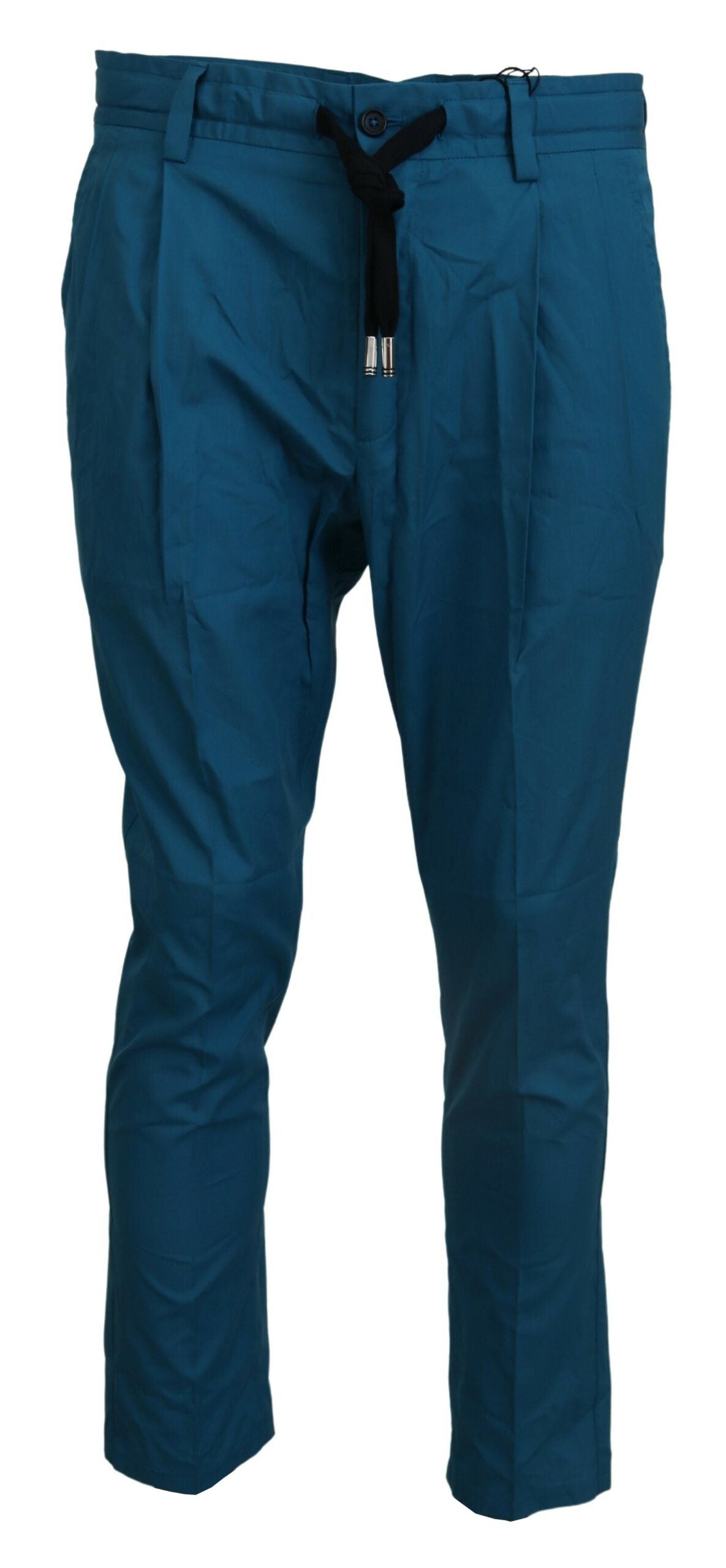 Dolce & Gabbana Blue Cotton Chinos Trousers Pants - Zeiniez