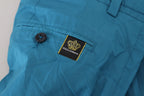 Dolce & Gabbana Blue Cotton Chinos Trousers Pants - Zeiniez