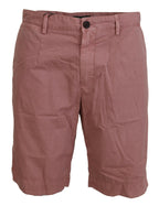 Dolce & Gabbana Pink Chinos Cotton Casual Mens Shorts - Zeiniez