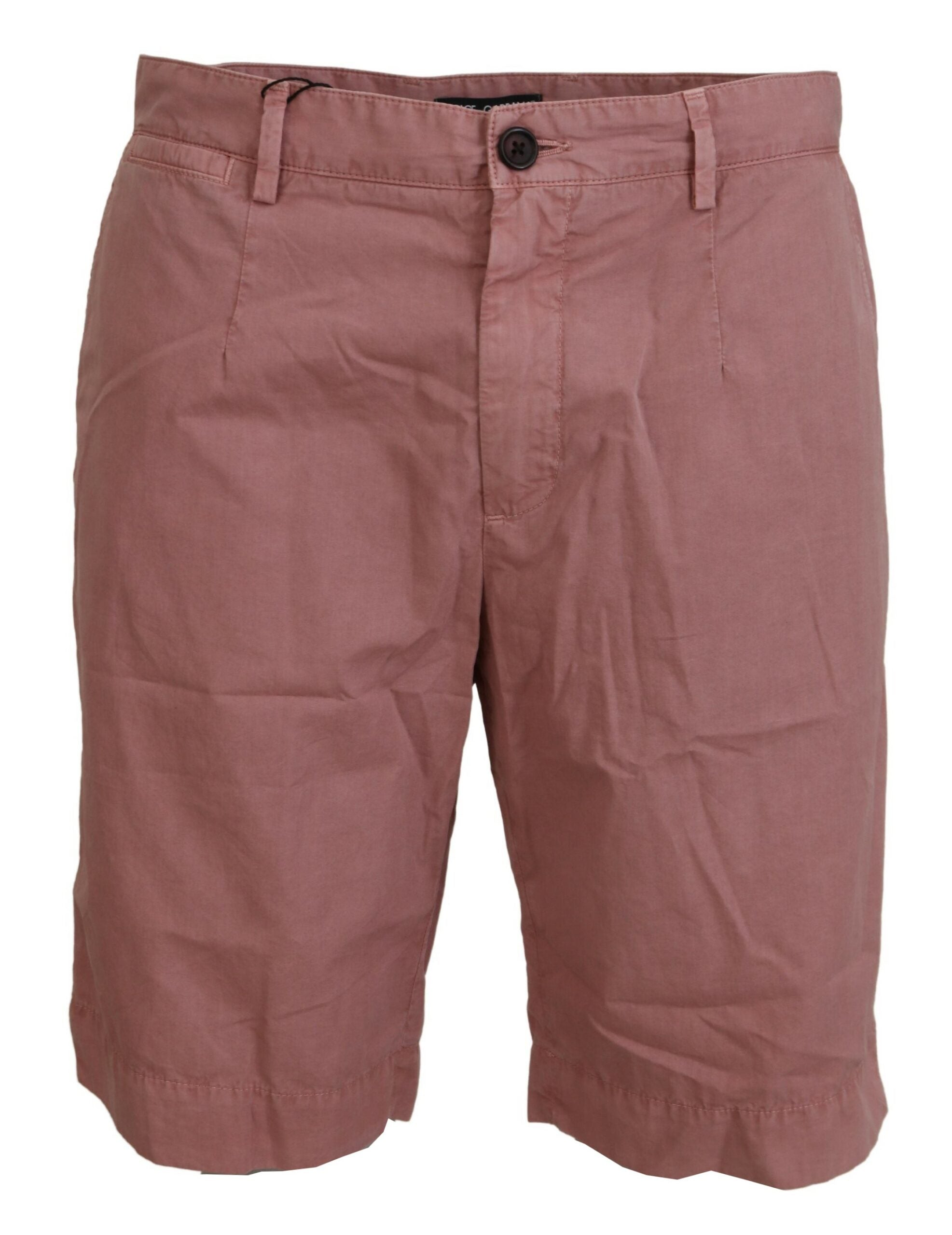 Dolce & Gabbana Pink Chinos Cotton Casual Mens Shorts - Zeiniez