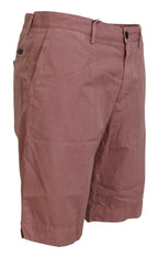Dolce & Gabbana Pink Chinos Cotton Casual Mens Shorts - Zeiniez