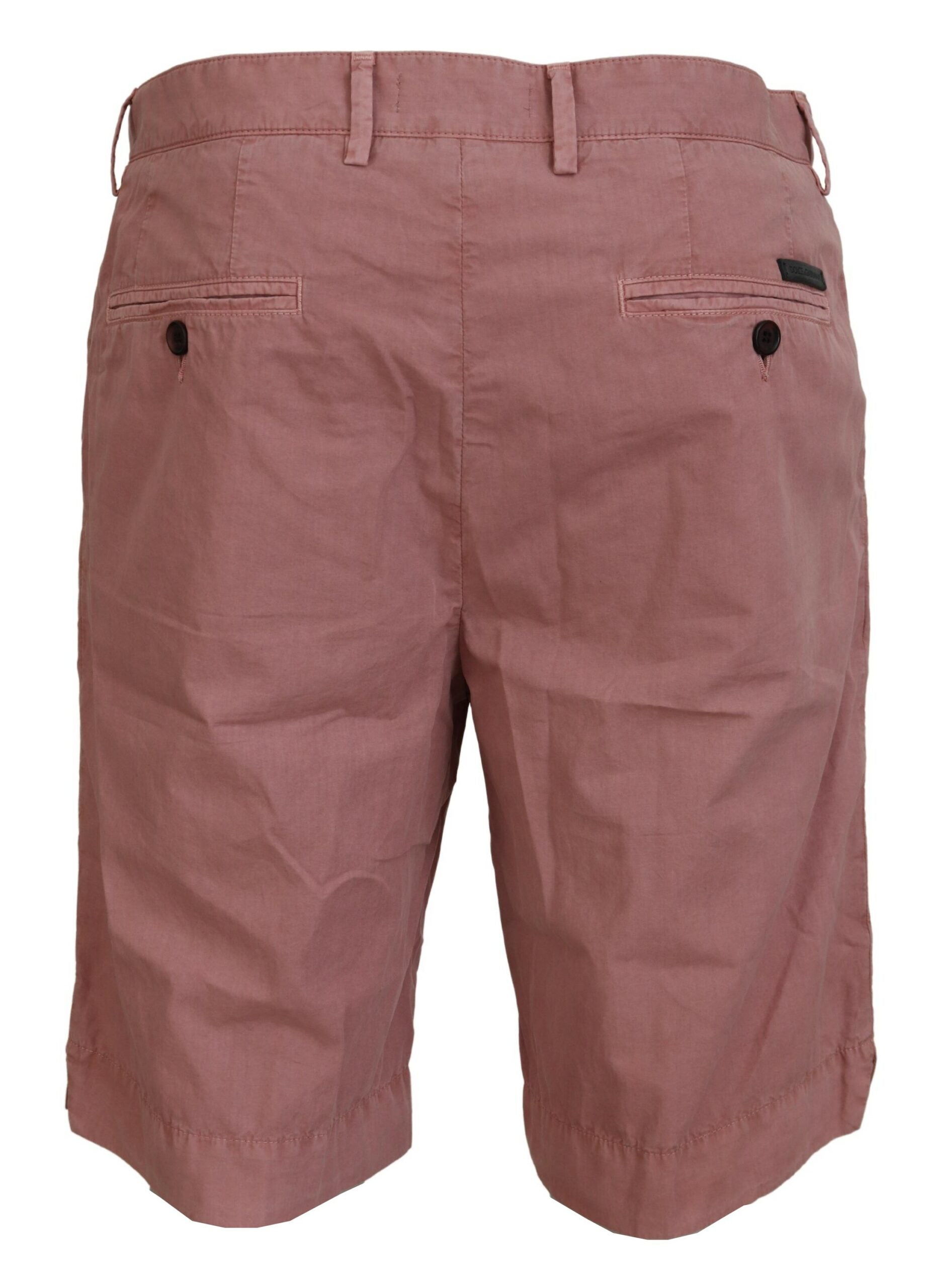 Dolce & Gabbana Pink Chinos Cotton Casual Mens Shorts - Zeiniez