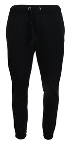 Dolce & Gabbana Black Mens Sport Wool Sweatpants Pants - Zeiniez