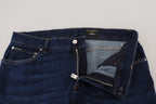 Dolce & Gabbana Dark Blue Cotton Denim SKINNY Jeans - Zeiniez