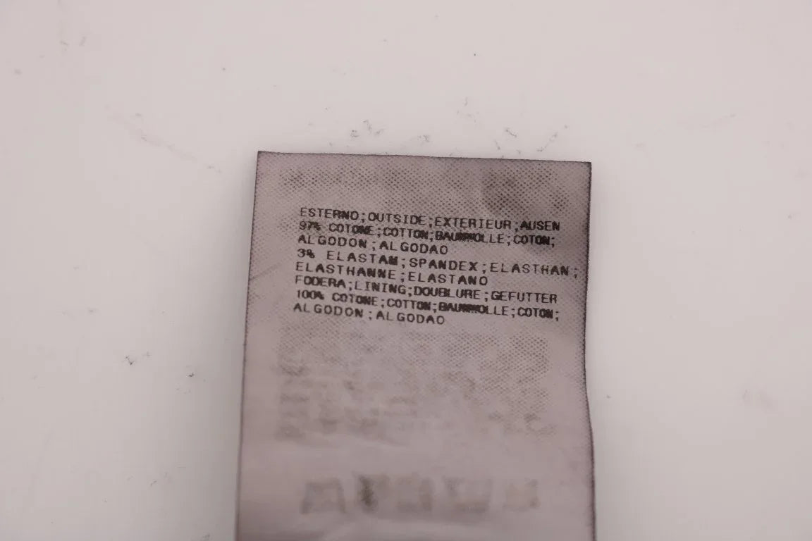 GF Ferre Black Cotton Stretch Chinos Pants - Zeiniez