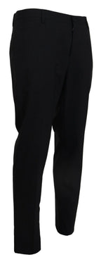 Dolce & Gabbana Gray Wool Stretch Dress Formal Slim Fit Pant - Zeiniez