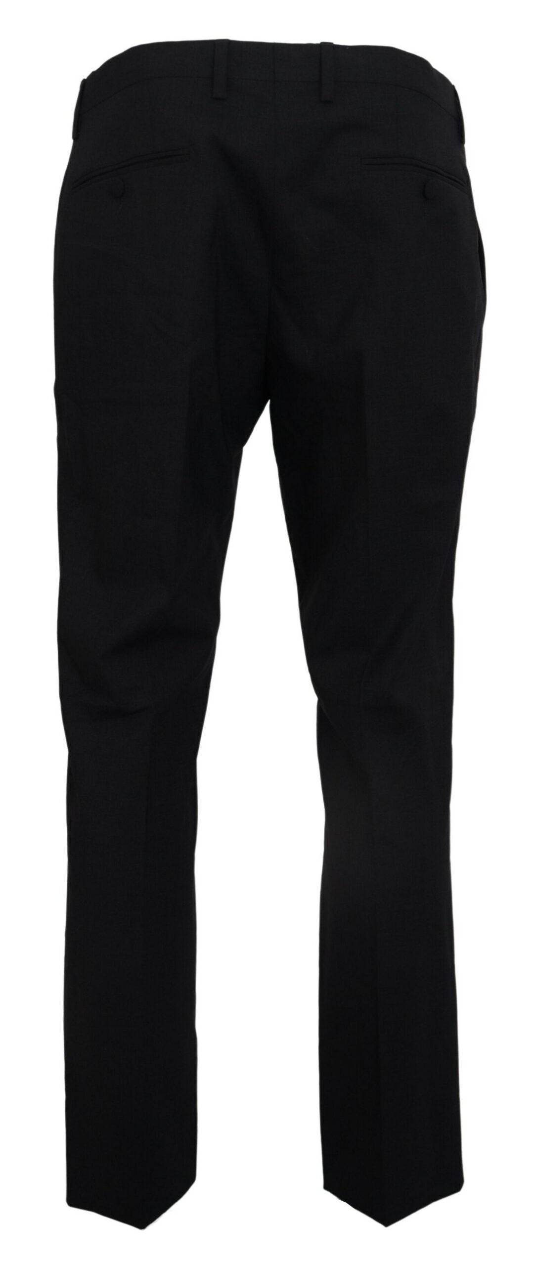 Dolce & Gabbana Gray Wool Stretch Dress Formal Slim Fit Pant - Zeiniez