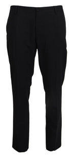 Dolce & Gabbana Gray Wool Stretch Dress Formal Slim Fit Pant - Zeiniez