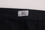 GF Ferre Blue Cotton Stretch Chinos Pants - Zeiniez