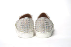 Christian Louboutin White Ab/Clear Ab Roller Boat Woman Flat Sneaker - Zeiniez