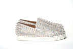 Christian Louboutin White Ab/Clear Ab Roller Boat Woman Flat Sneaker - Zeiniez