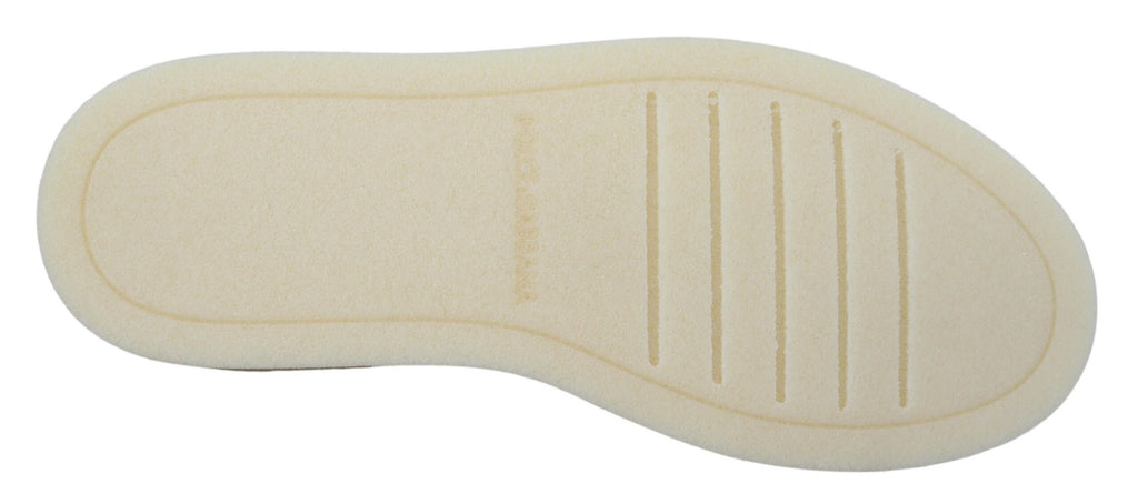 Dolce & Gabbana White Leather Low Top Oxford Sneakers Casual Shoes - Zeiniez