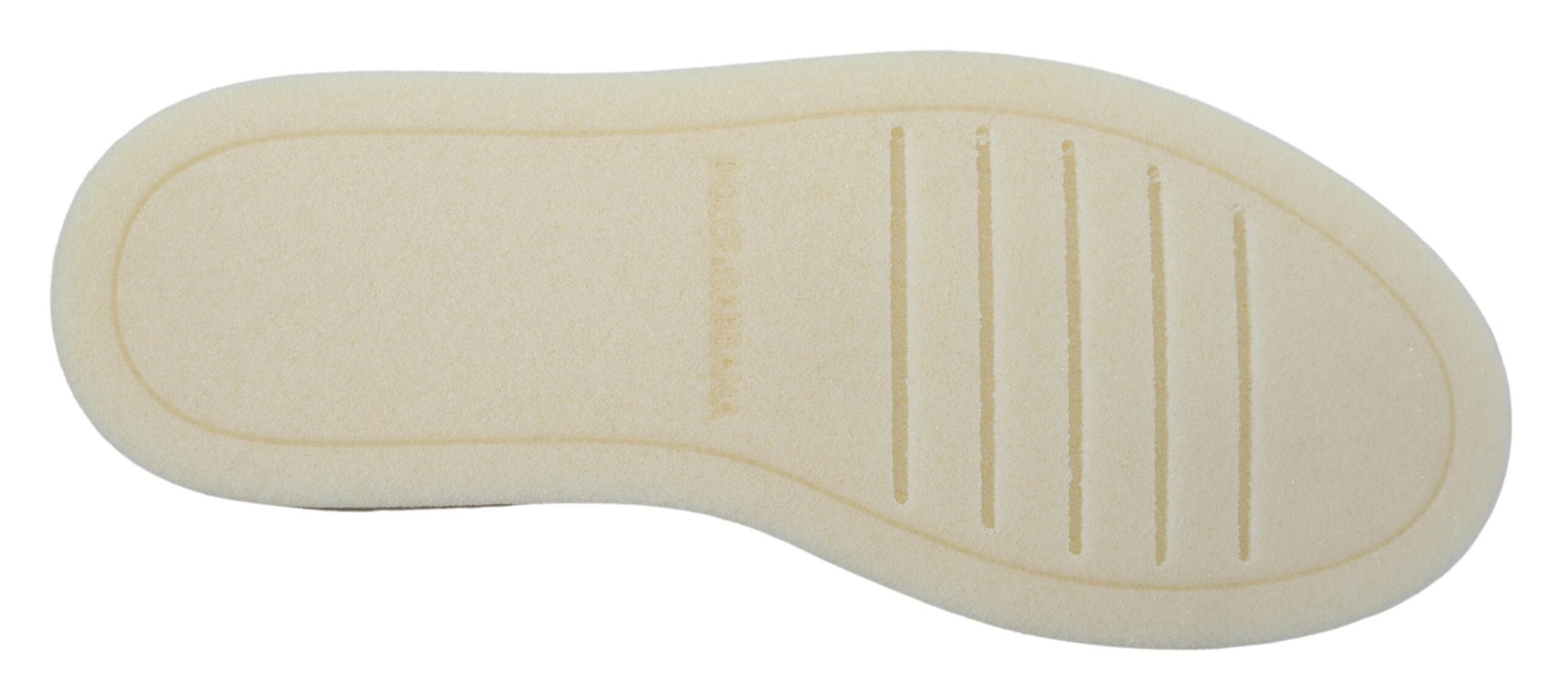 Dolce & Gabbana White Leather Low Top Oxford Sneakers Casual Shoes - Zeiniez