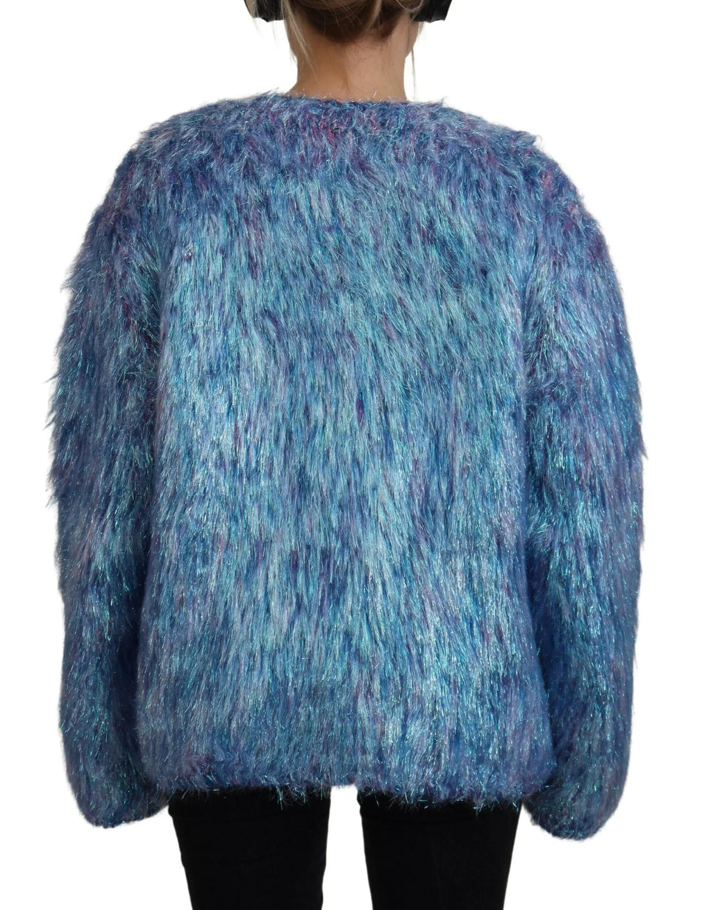 Dolce & Gabbana Multicolor Polyester Fringes Coat Jacket - Zeiniez