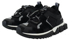 Dolce & Gabbana Black Mesh Sorrento Trekking Sneakers Shoes - Zeiniez