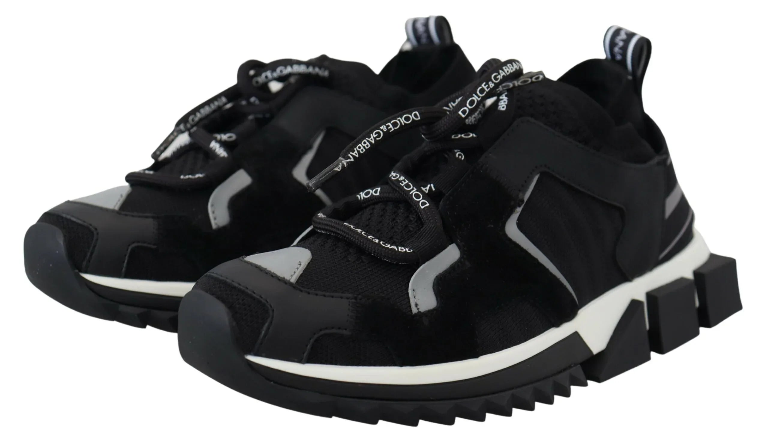 Dolce & Gabbana Black Mesh Sorrento Trekking Sneakers Shoes - Zeiniez
