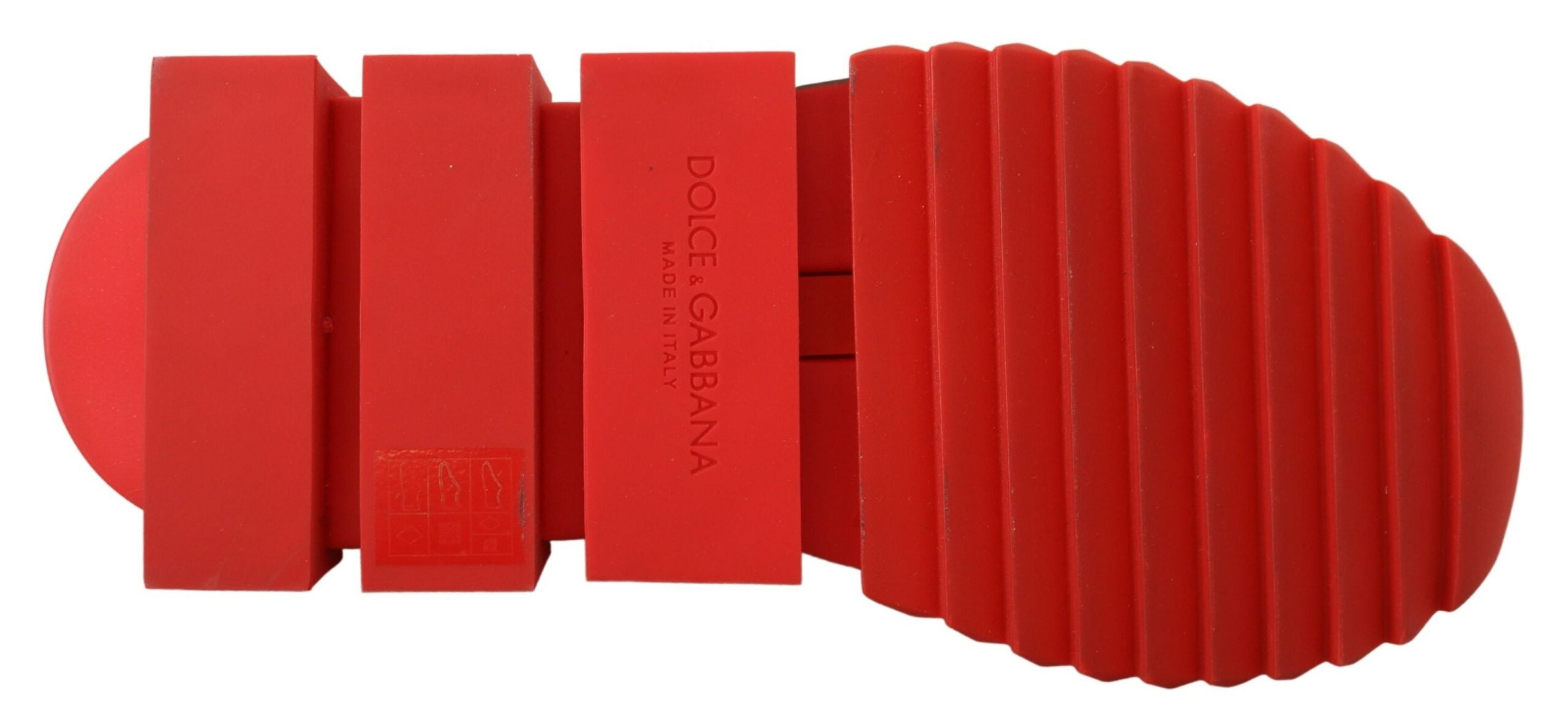 Dolce & Gabbana Red Bling Sorrento Sneakers Socks Shoes - Zeiniez