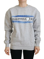 Philippe Model Gray Printed Long Sleeves Pullover Sweater - Zeiniez